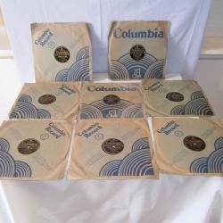 8 disques 78T ou à aiguille D 25cm double face "COLUMBIA" (Spécial Tino Rossi)