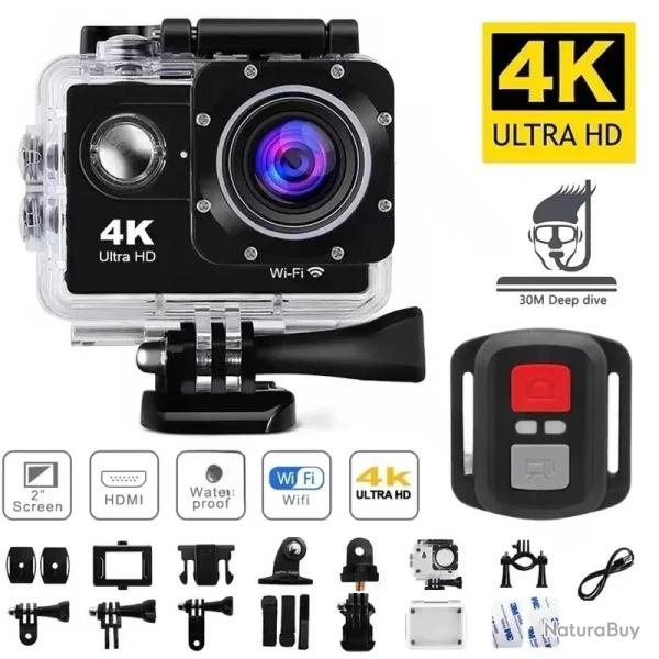 Camra de Sport SJ900 Ultra HD 1080 Lcd Etanche 30M Grand Angle 170 + Connection WIFI + Kit
