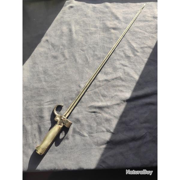 Baionnette Lebel 1886-15 1er type avec quillon