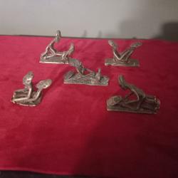 figurine &eacute;rotique ancienne de l'art Africain en bronze