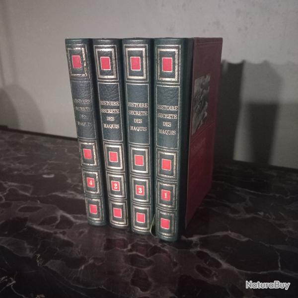 Histoire secr�te des maquis. 4 livres anciens 1971 collector