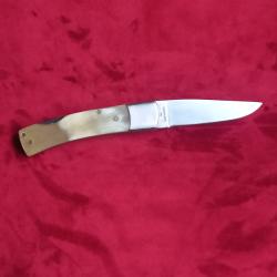 ancien couteau pliant en corne et lame acier