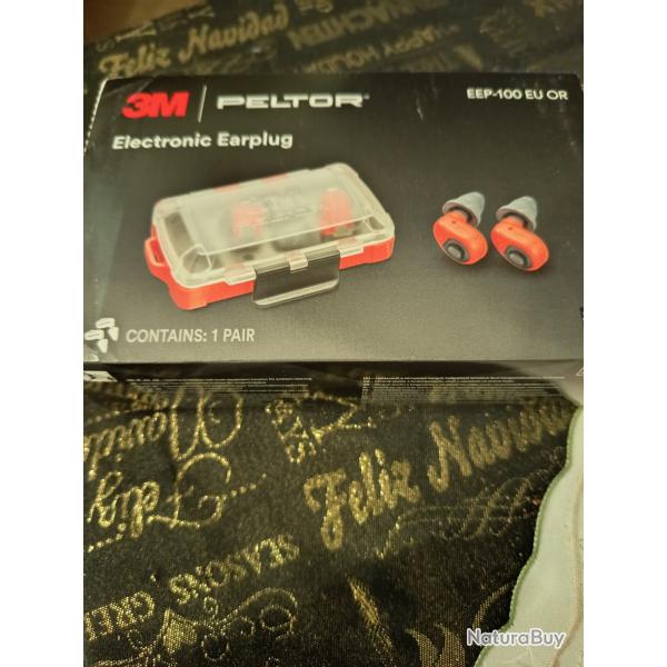 Bouchons d oreilles 3 M PELTOR Electronic Earplug  rechargeable