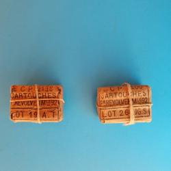 Rare et bel ensemble de 2 paquets de 6 cartouches pour revolver, modèle 1892, calibre 8 mm