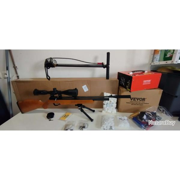 PACK Art�mis Pr900w+bipied+verrou de pontet+lunette 3-9x50+compresseur vevor+filtres/joints+pompe