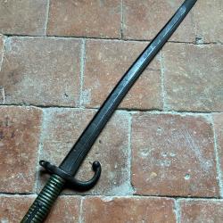 Baïonnette française Chassepot 1866 - Guerre de 1870