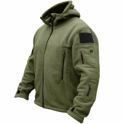 Veste Militaire Am&eacute;ricaine Hiver Thermique Softshell Tactique Homme - Noir/Vert/Gris - S &agrave; 3XL
