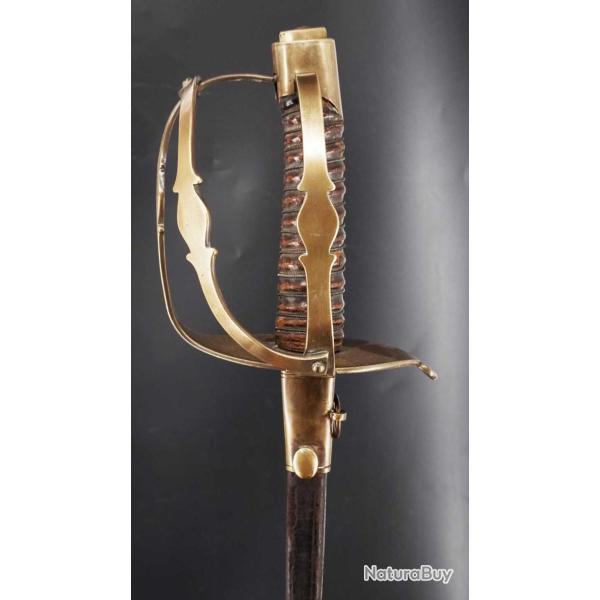 SABRE D'OFFICIER DE DRAGON LAME DE BRETTEUR POUR ENTRAINEMENT � L'ESCIME MILITAIRE - FRANCE �POQUE L