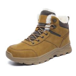 Bottes Fourrées Homme Neige Hiver Randonnée Montagne Chaudes Peluche - Noir/Gris/Marron - T. 39 à 46