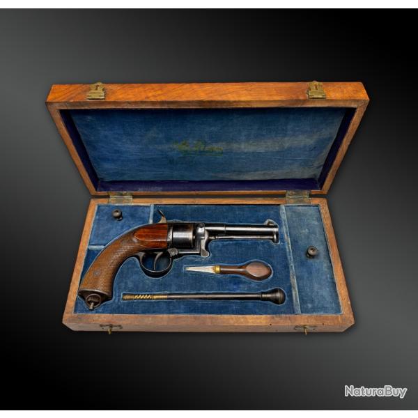 Coffret REVOLVER Devisme - Paris, France - Vers 1860
