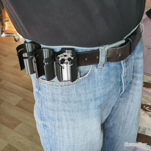 Porte barillets ceinture pour Remington 1858 Pietta, Holster  barillets.