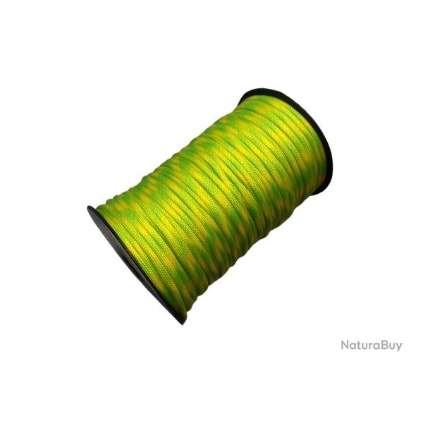 Paracorde - Jaune/vert Fluo - 100m - Livraison Gratuite