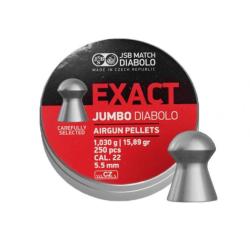 Bo&icirc;te de 250 plombs JSB Jumbo Exact - Cal. 5.5