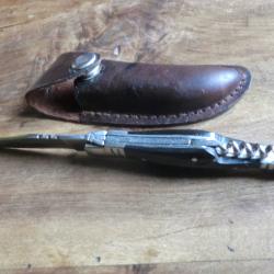 couteau pliant laguiole etui cuir
