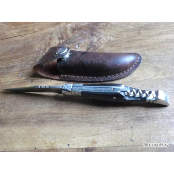 couteau pliant laguiole etui cuir