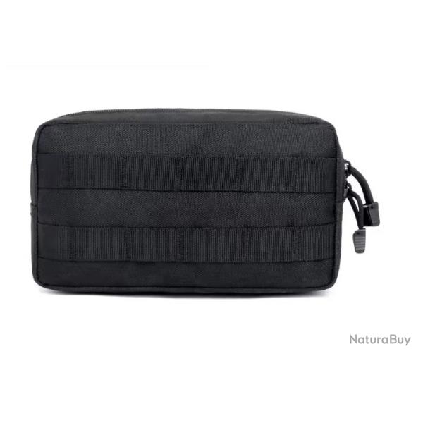 Sacoche tactique Horizontale - Polyvalente et multifonctionnelle - Noire - v2 - Livraison gratuite