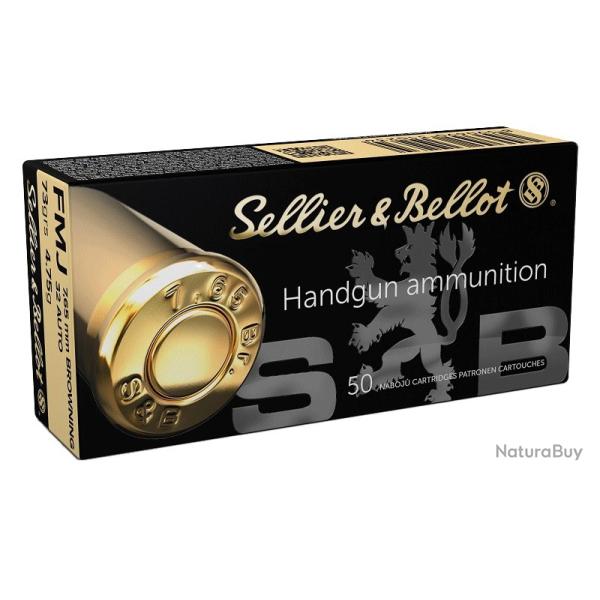SELLIER BELLOT 7.65 BROWNING / 32 ACP x100 /// FRAIS DE PORT OFFERT