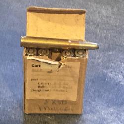Boite originale 10 cartouches 8 x 60 Mauser - marquage :  DWM/8x60/542/ - balle nickel 1/2 blindée