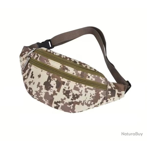 Sacoche banane - Pixel Beige - Livraison gratuite