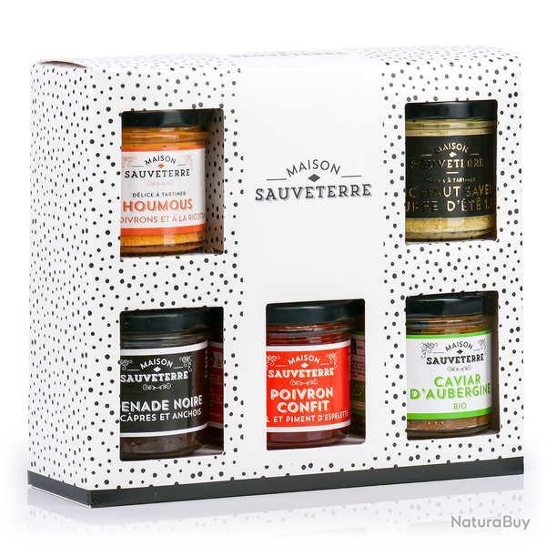 Assortiment de 5 toastinades v�g�tales - Coffret de 5 verrines