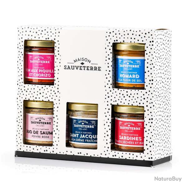 Assortiment de 5 terrines de poissons - Coffret de 5 verrines