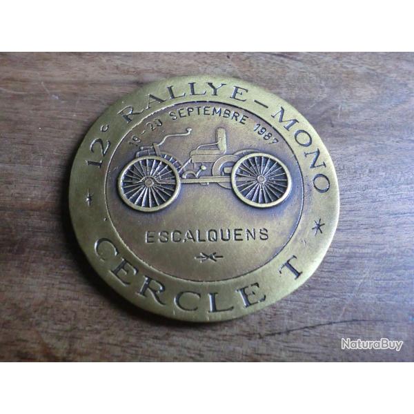 m�daille 12� rallye -mono cercle T