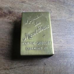 ancien &eacute;tui publicitaire liqueur du mont dore / martin -grellet  clermont f.d