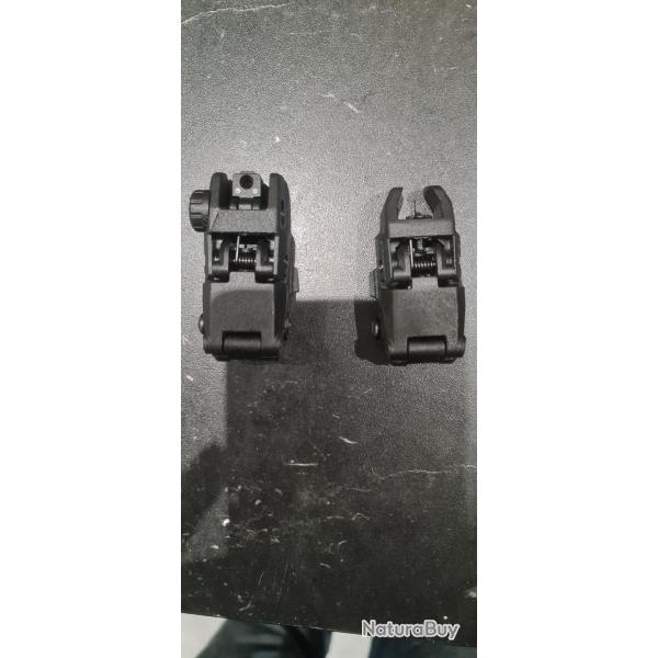 Hausse et guidon pour rail picatinny