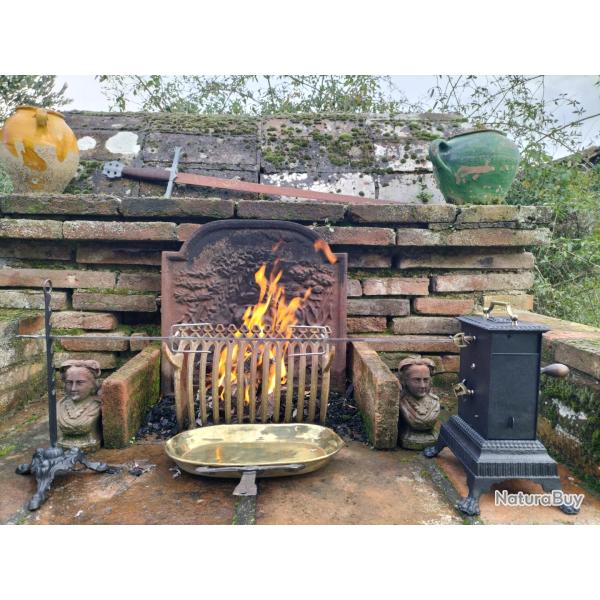 TOURNEBROCHE DE CHEMINEE MECANIQUE 19 XIXme