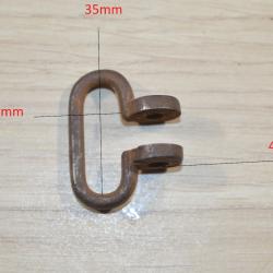 Support / Battant de bretelles pour fusil ancien chasse à restaurer à identifier (20C)