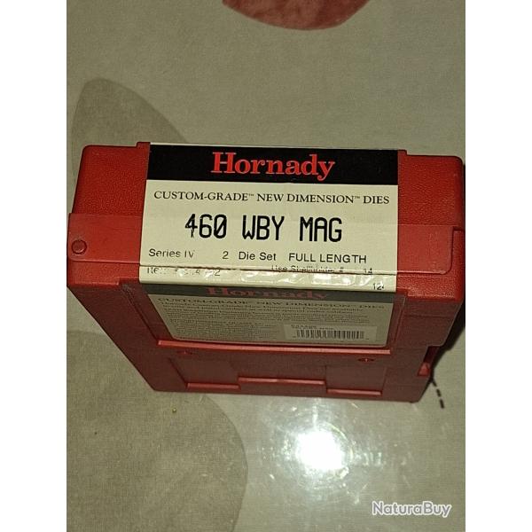 Hornady custom grade jeu d outils NEUF 460 wetherby magnum vendu par poudrenoirepro