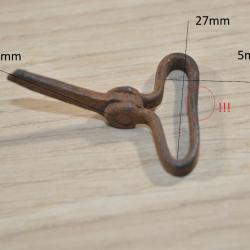 Support / Battant de bretelles pour fusil ancien chasse 1900 restauration à identifier (20C)