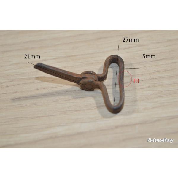 Support / Battant de bretelles pour fusil ancien chasse 1900 restauration  identifier (20C)