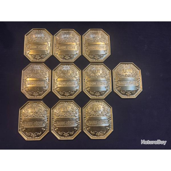 20 cussons garde peche metal dore destockage enchere