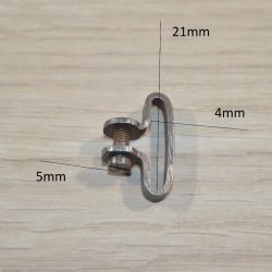 Support / Battant de bretelles pour fusil ancien chasse anneau restauration  (20C)