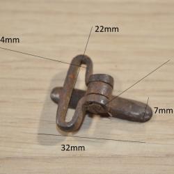Support / Battant de bretelles à souder  pour fusil ancien chasse anneau restauration  (20C)