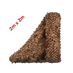 Filet de camouflage Beige 2m x 2m - Livraison gratuite