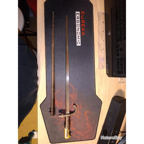 BAIONNETTE GRAS Mle 1880. PARIS OUDRY 1880