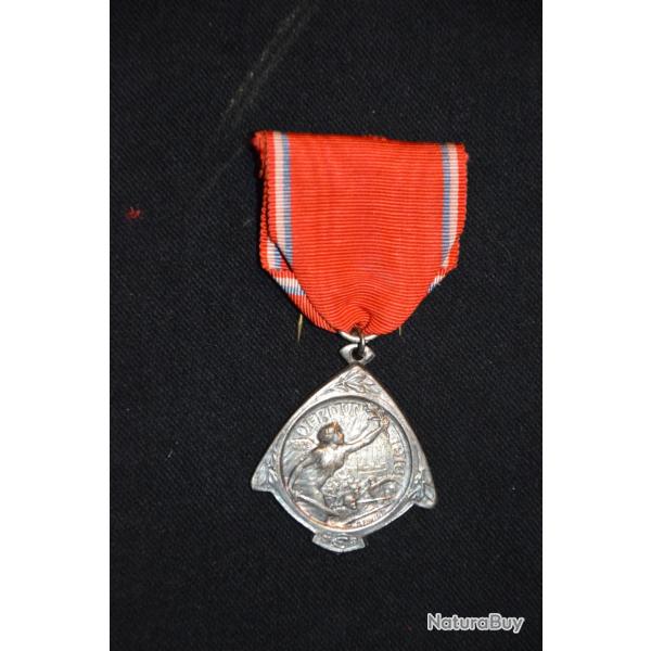 MEDAILLE DE VERDUN- MODULE SIGNE PAUTOT-GRANDE GUERRE 1914/1918