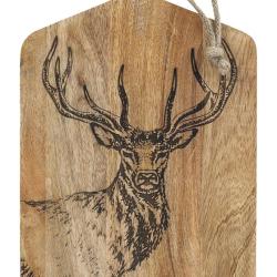 Planchette &agrave; d&eacute;couper en bois AKAH avec gravure au laser