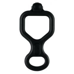 Descendeur en huit avec doigt anti-br&ucirc;lure