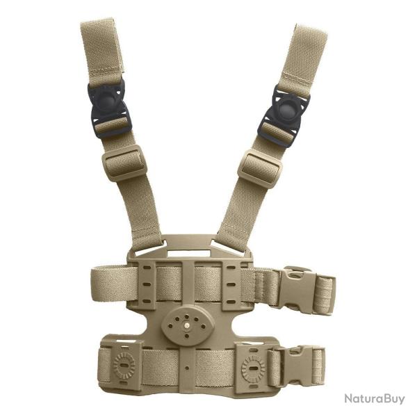 Plaque de cuisse 2 sangles 8K18 - Beige