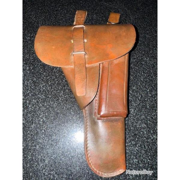 ETUI MAC 50 regiment en cuir fauve TBE (guerre d'Algrie) pouvant servir pour colt 1911