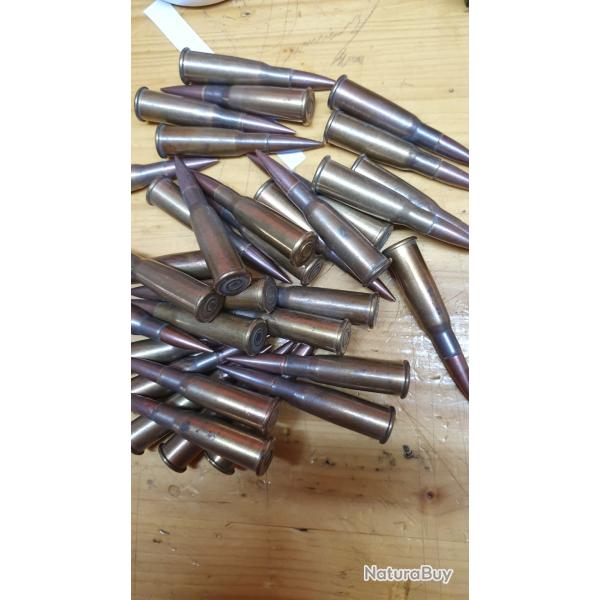 Cartouches Lebel  8x51R d'poque 33 cartouches de RS,  Socit  de Rennes .TBE