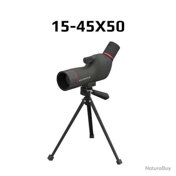 Victoptics 15-45x50 Longue Vue Bak7 Fmc Zoom Puissant Compacte Etanche Ipx4