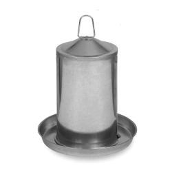 Abreuvoir Poules à Double Paroi en Tôle Galvanisée de 4 L