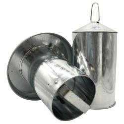 Abreuvoir Poules à Double Paroi en Tôle Galvanisée 8 L