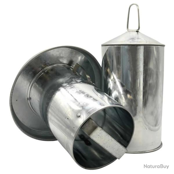 Abreuvoir Poules  Double Paroi en Tle Galvanise 12 L