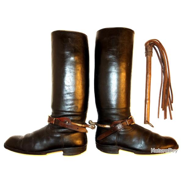 BOTTES d'OFFICIER de la KAVALERIE WW2  /cb