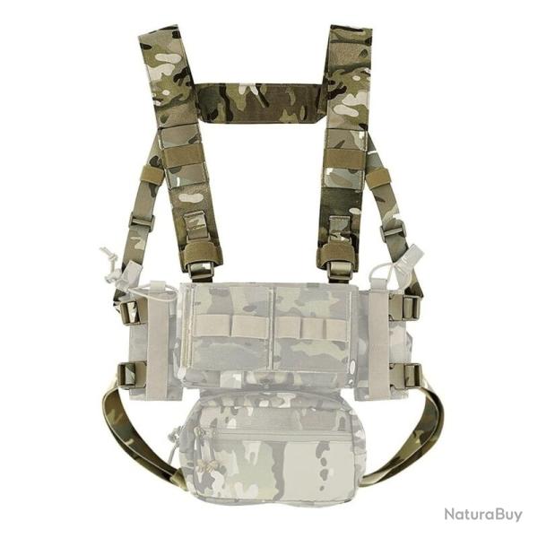 Harnais en h pour chest rig tactique mk3 mk4 - camo- LIVRAISON GRATUITE